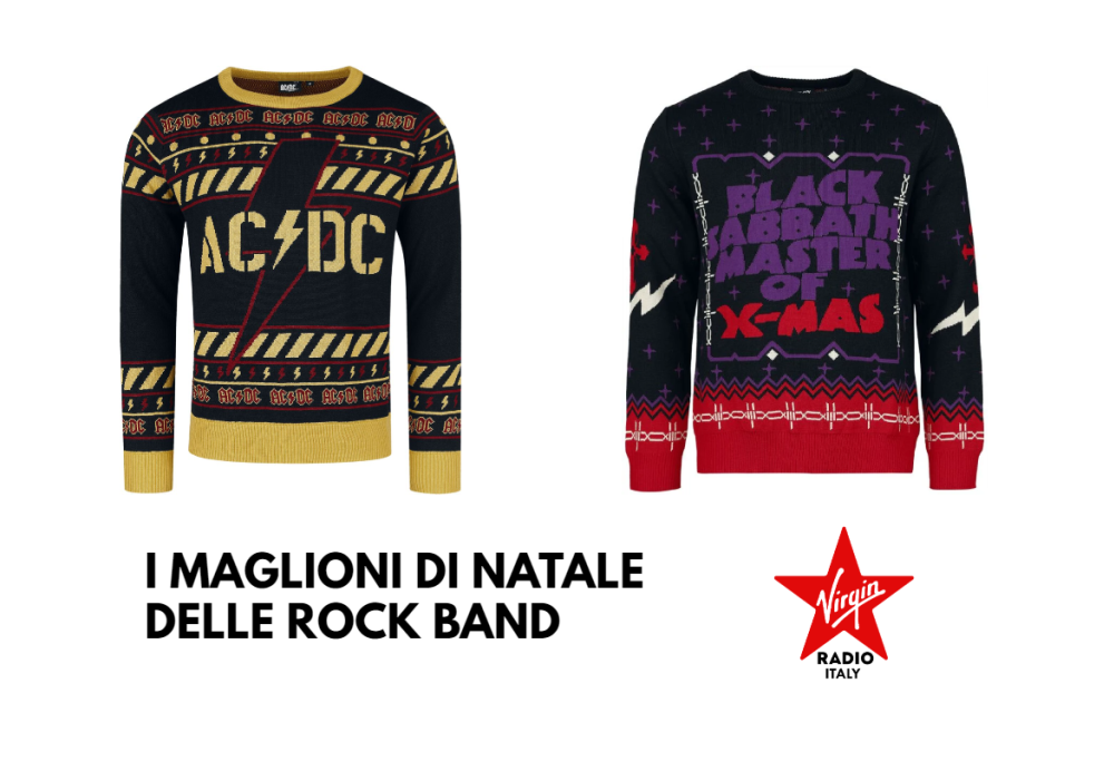 I maglioni di Natale delle rock band: AC/DC, Black Sabbath, Foo Fighters, Guns N’ Roses, Metallica, Iron Maiden..! Guardali tutti