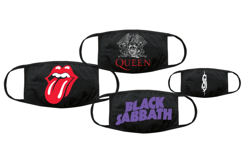 Coronavirus, le mascherine autorizzate dalle rock band vendute per beneficenza. Guardale qui