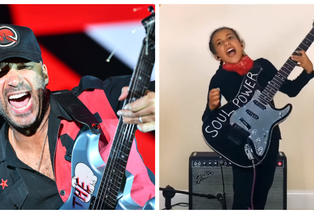 La ragazzina di 10 anni che suona gli Audioslave con la chitarra regalata da Tom Morello
