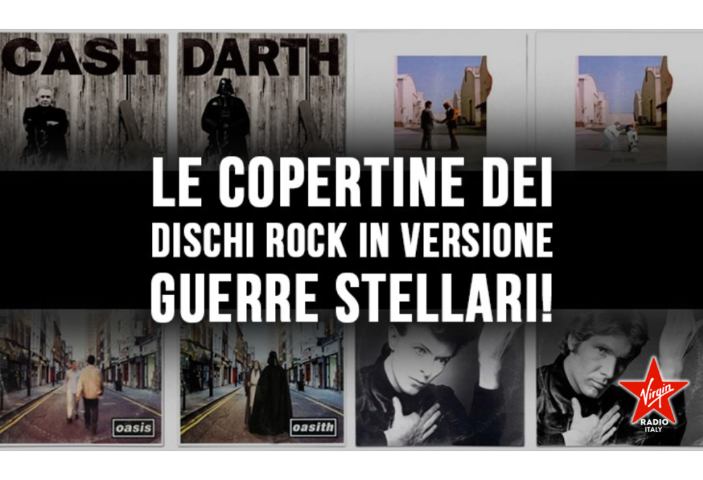 Le copertine dei dischi rock in versione Guerre Stellari!