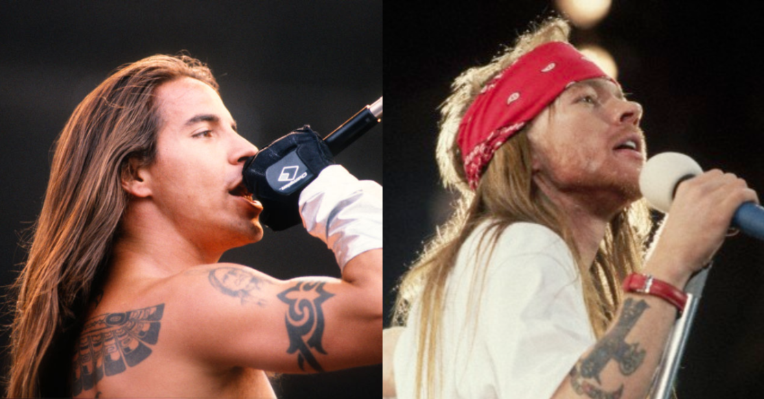 Red Hot Chili Peppers, quella volta che la band volle omaggiare i Guns N’ Roses (e Axl Rose si infuriò)