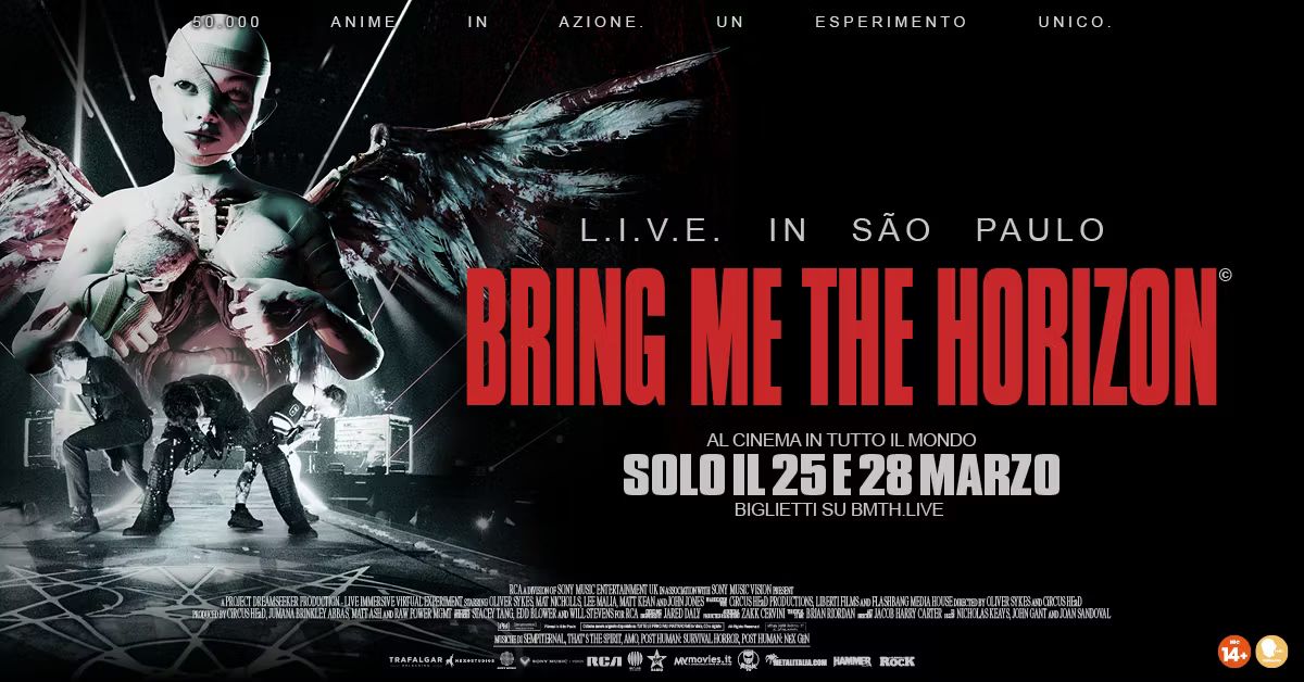 Bring Me The Horizon: L.I.V.E. in São Paulo al cinema