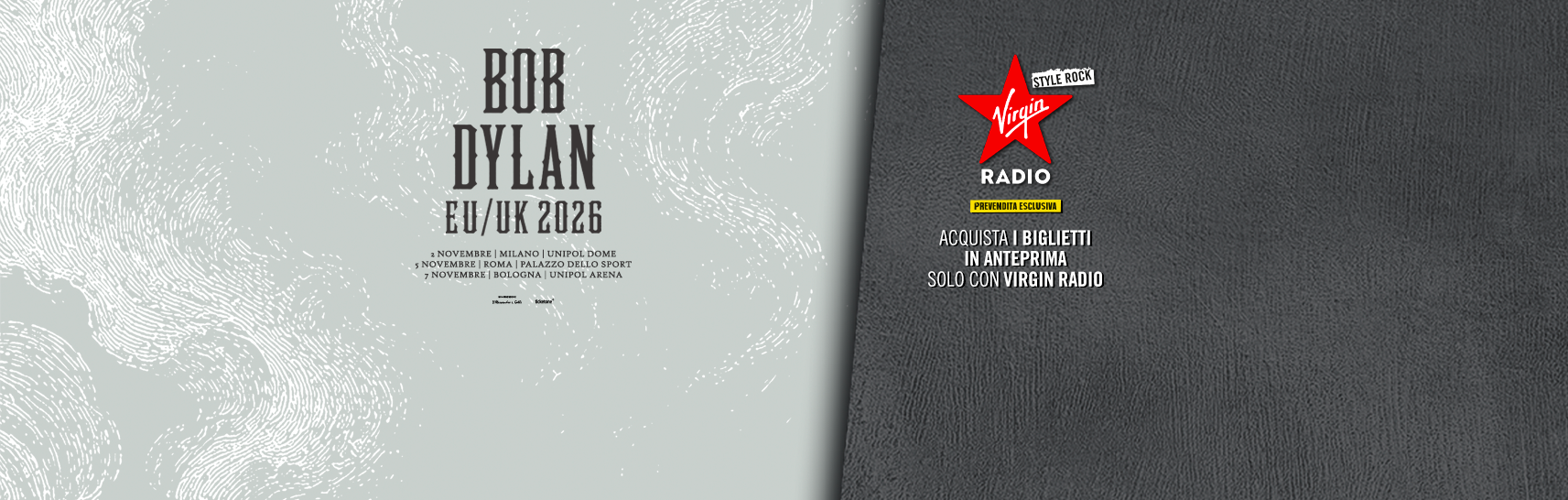 Bob Dylan: accedi alla prevendita dei biglietti per i concerti di Milano, Roma e Bologna