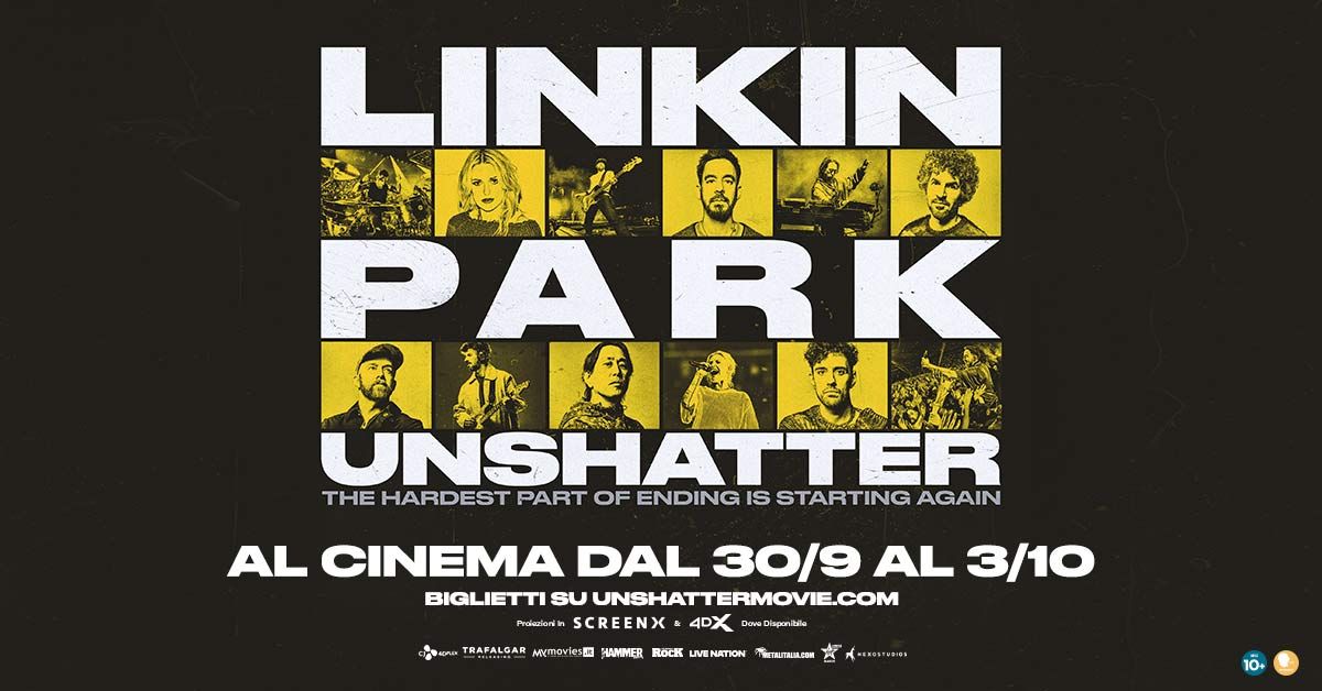 Linkin Park: Unshatter - Al cinema dal 30 settembre al 3 ottobre. In uscita l'album live 