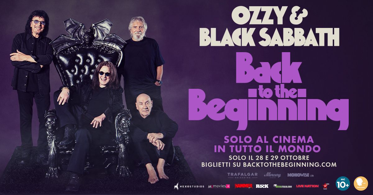 Ozzy & Black Sabbath: Back To The Beginning - Aperte le prevendite. Guarda QUI il trailer ufficiale e la gallery
