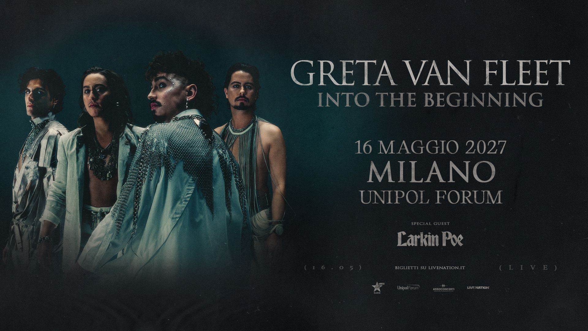 Greta Van Fleet: UFFICIALE in concerto in Italia il 16 maggio 2027. Tutte le info e biglietti