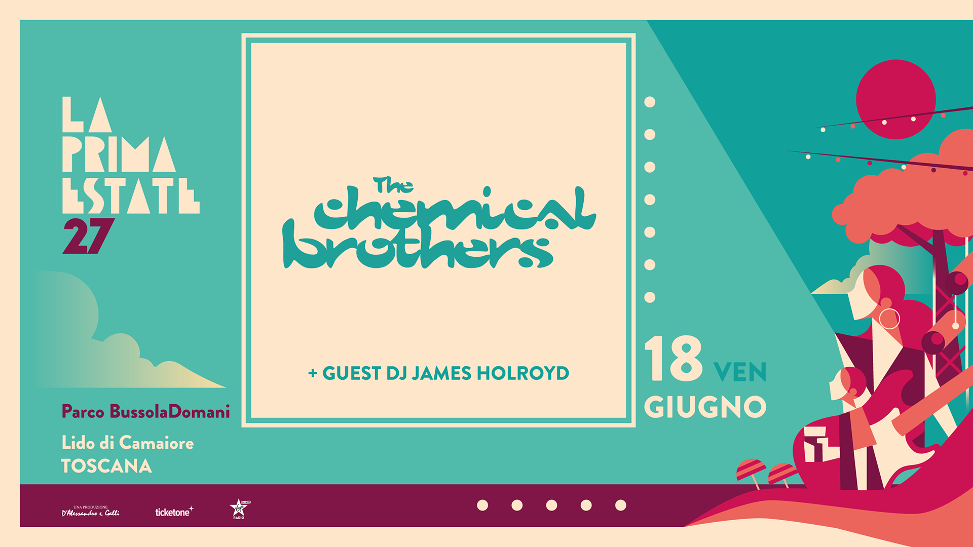 La Prima Estate 2027: UFFICIALE The Chemical Brothers in concerto il 18 giugno. Tutte le info