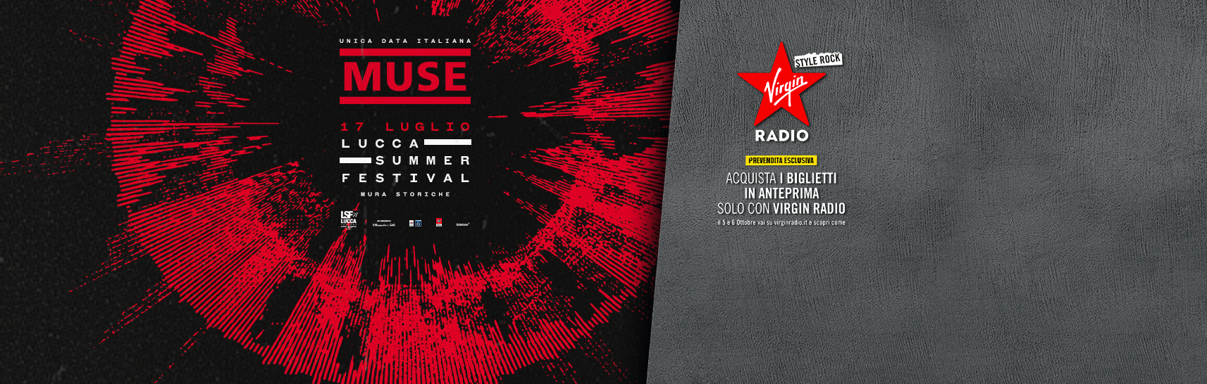 MUSE in concerto a Lucca, 17 luglio 2027. Scopri come acquistare i biglietti IN ANTEPRIMA con Virgin Radio
