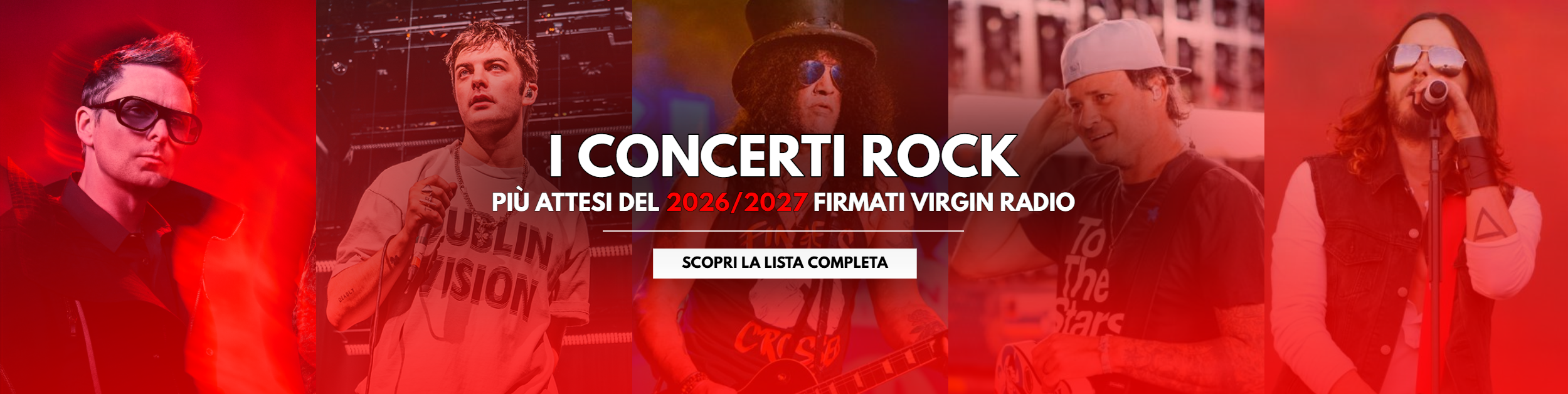 I concerti rock più attesi del 2026/2027. Scopri l'elenco completo