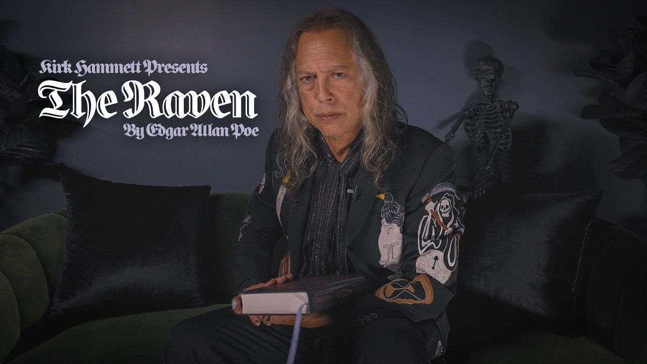 Metallica, Kirk Hammett ha pubblicato un video speciale per Halloween in cui legge "Il Corvo" di Edgar Allan Poe. Guardalo qui