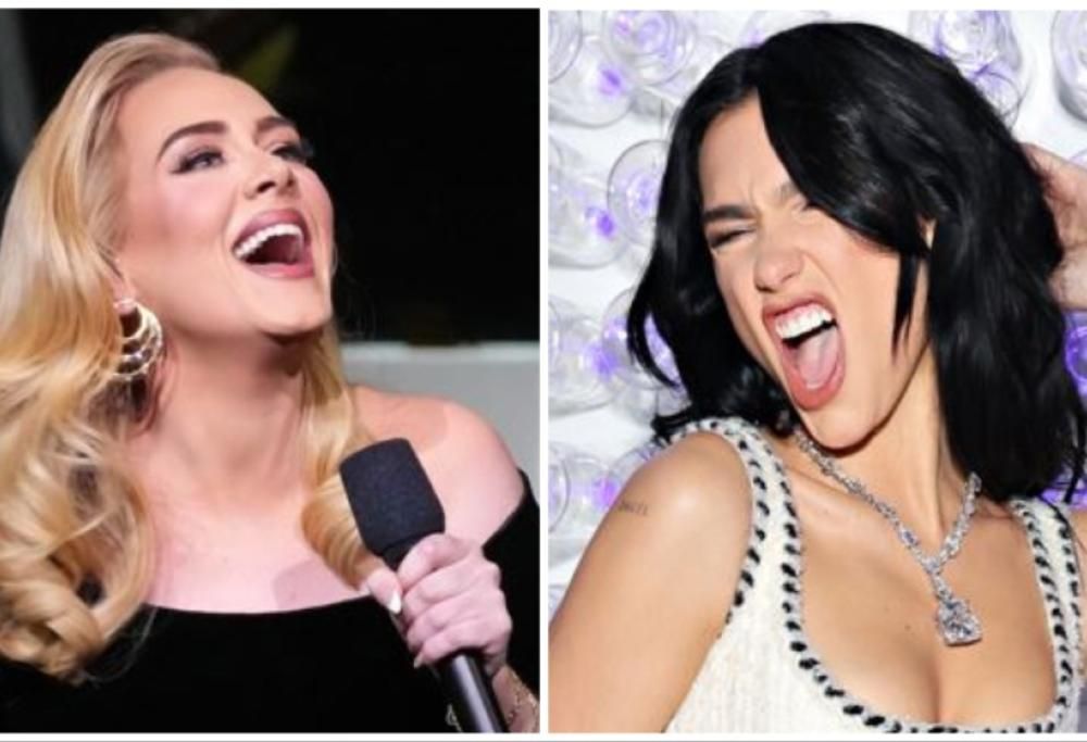 Adele balla e canta al concerto di Dua Lipa: il video
