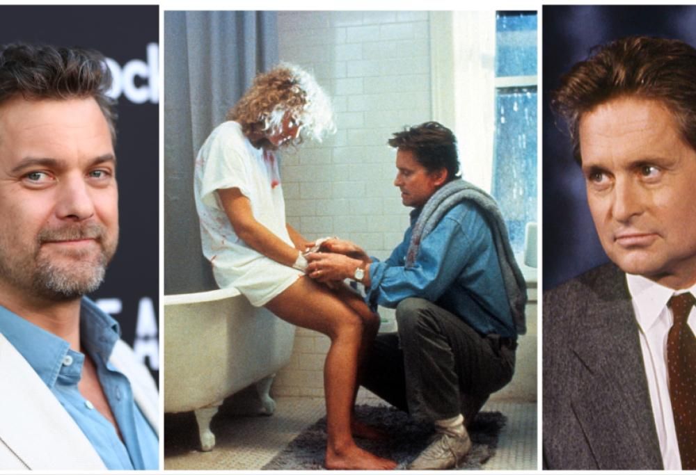 Joshua Jackson nel celebre ruolo di Michael Douglas di Attrazione fatale