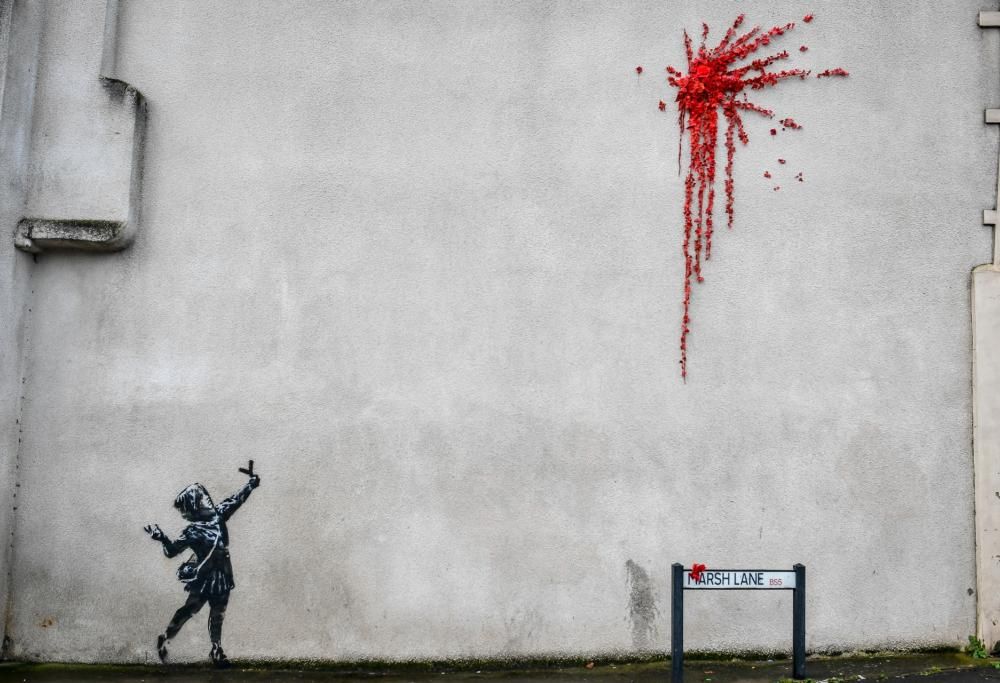 San Valentino:  la bella sorpresa  di Banksy per i cittadini di Bristol!