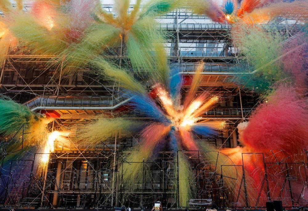 Centre Pompidou: il meraviglioso spettacolo di giochi d’artificio. Il video