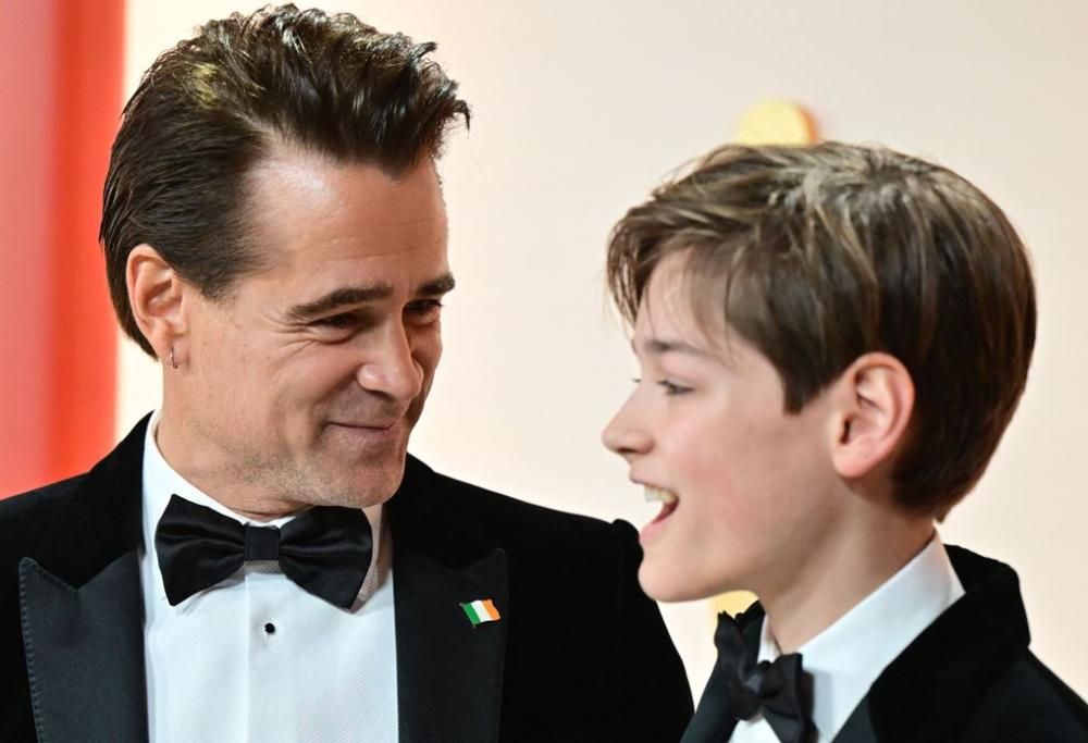 Colin Farrell e il figlio: la bellissima passerella agli Oscar