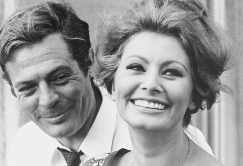 Marcello Mastroianni e Sophia Loren
