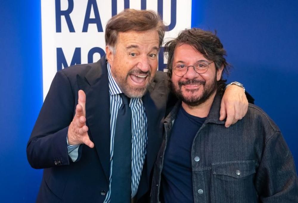Christian De Sica e Lillo ospiti a Radio Monte Carlo: le foto più belle