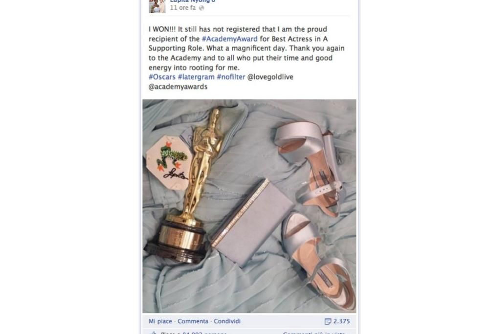 Oscar: anche le star amano lautoscatto