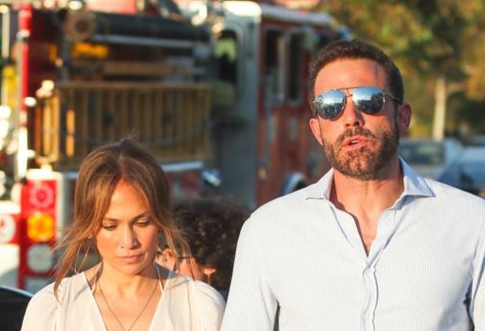 Jennifer Lopez e Ben Affleck in lite furiosa