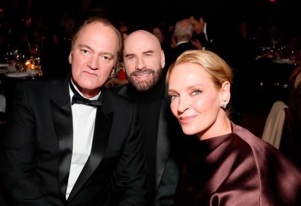 John Travolta, Uma Thurman e Quentin Tarantino: il bellissimo selfie