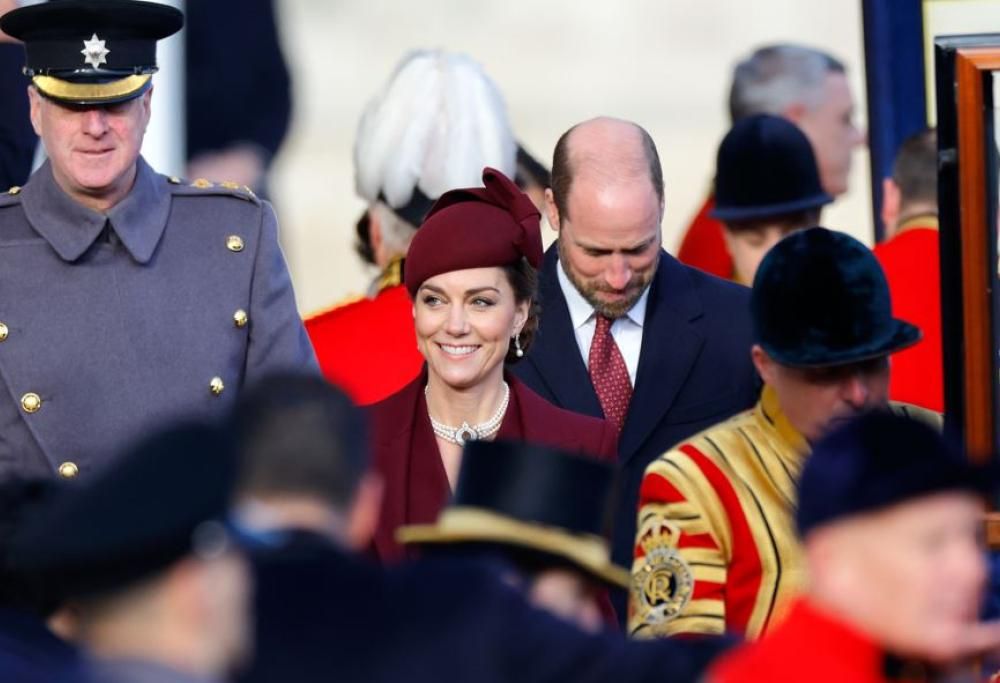 La Principessa Kate perfetta all’incontro con l’emiro del Qatar