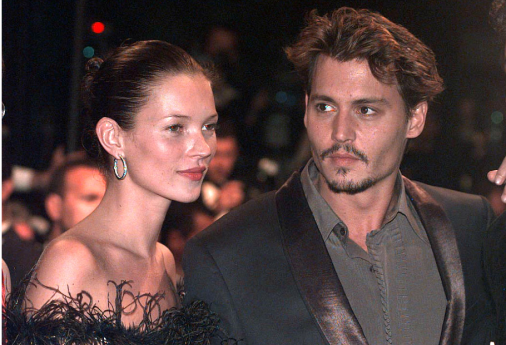 Johnny Depp nel Regno Unito con Kate Moss