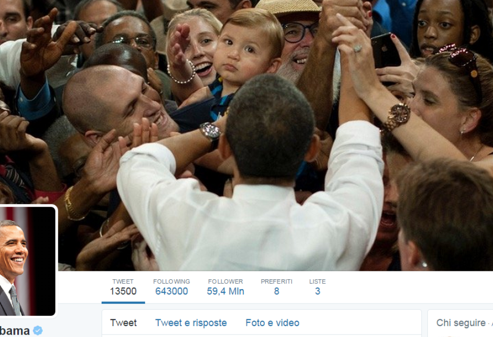 Obama è su Twitter: “Ciao! Dopo sei anni mi hanno fatto l’account”