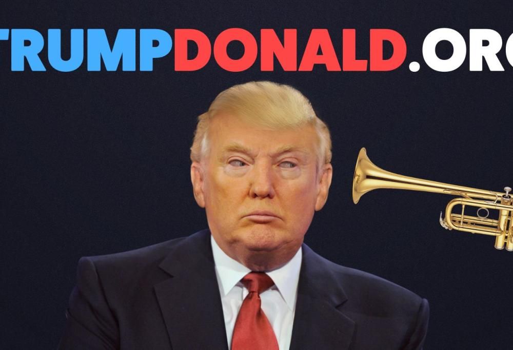 Suona anche tu la tromba in faccia a Donald Trump!