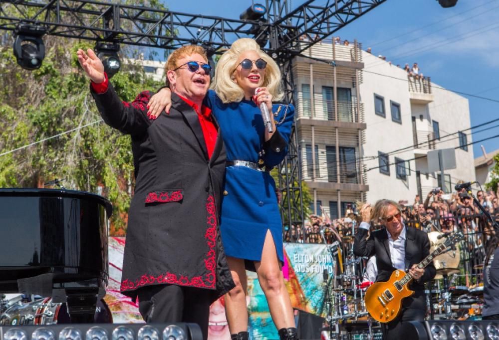 Lady Gaga ed Elton John: concerto a sorpresa a Los Angeles