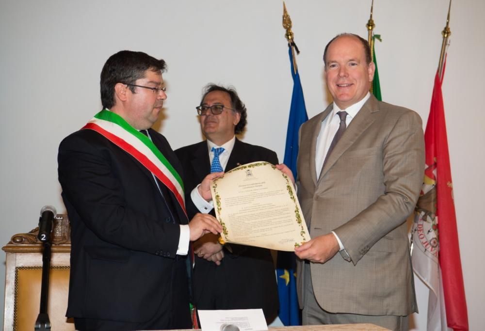 S.A.S. il Principe Alberto II di Monaco cittadino onorario di Portofino