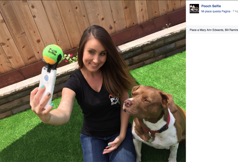 Ecco finalmente l’idea geniale… per un selfie perfetto con il vostro cucciolo!
