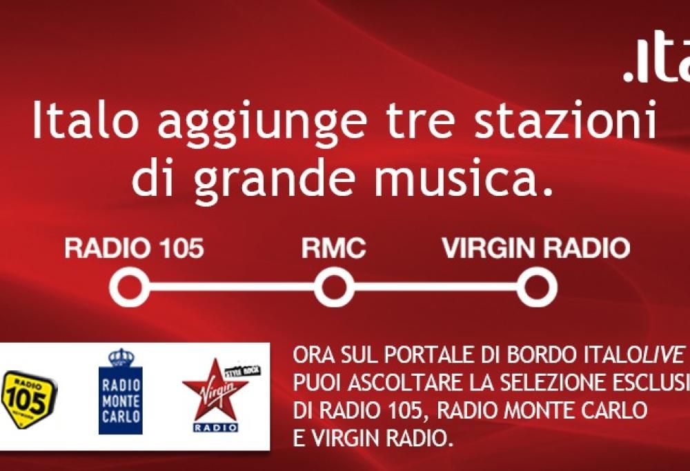Radio Monte Carlo viaggia ad alta velocità su Italo Treno