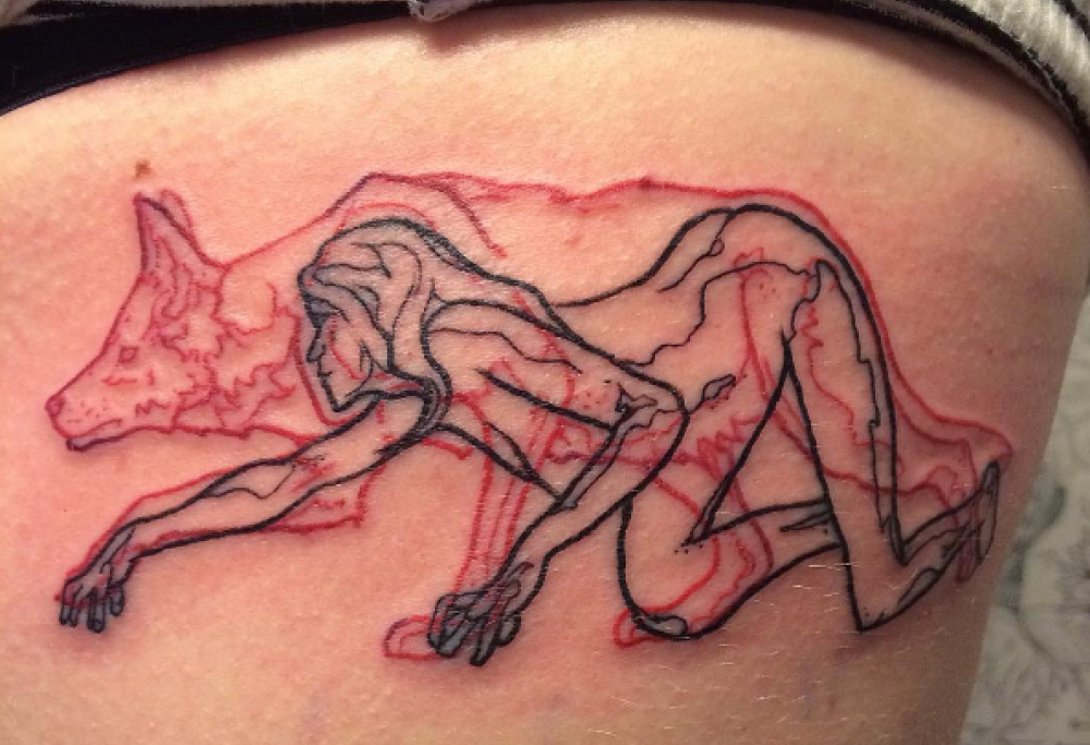 I tatuaggi con lo spirito animale che rappresenta il carattere della persona