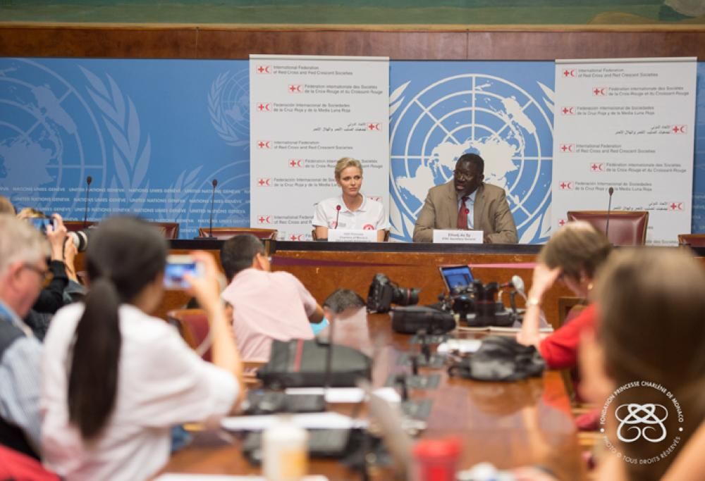 La Principessa Charlene alla Giornata Mondiale del Primo Soccorso