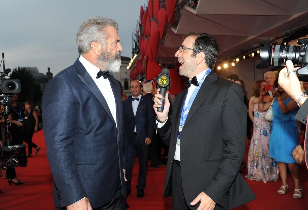 Mel Gibson ed Andrew Garfield: una coppia di star al Lido!