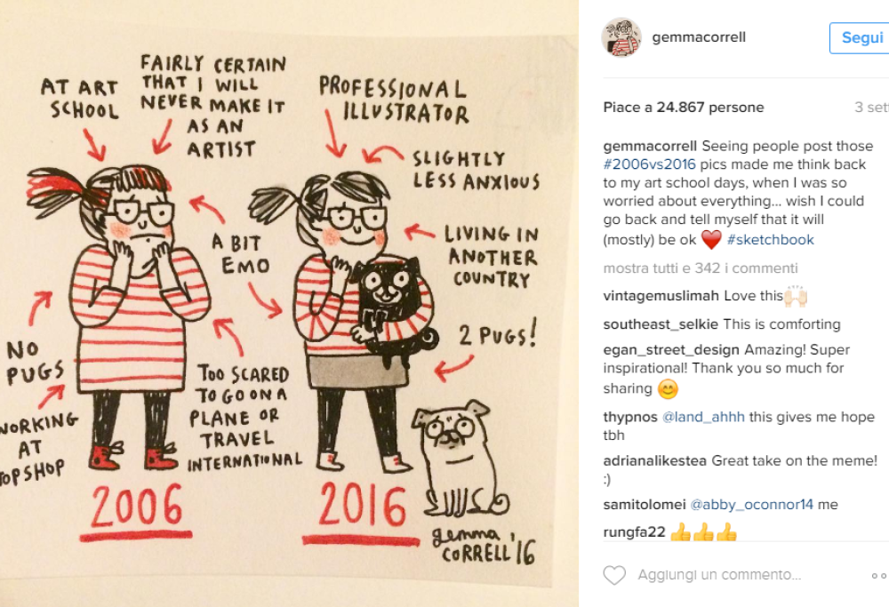 Disegnare per combattere l’ansia e la depressione. Le illustrazioni di Gemma Correll