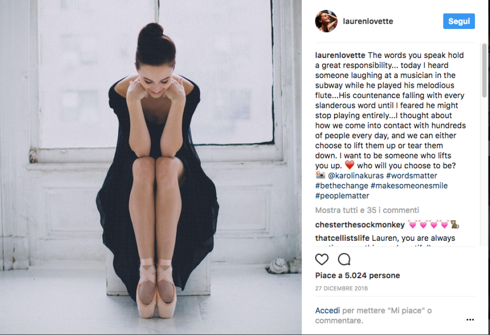 La ballerina che insegna ad avere coraggio. In scena e nella vita