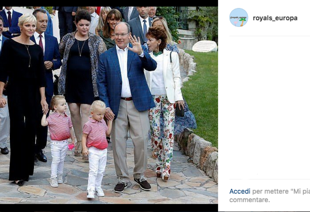 A Monaco picnic e tenerezza per i gemellini Jacques e Gabriella