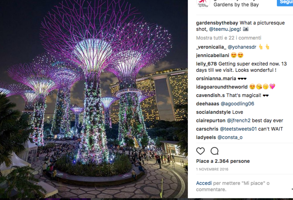 Un giardino così non l’avete mai visto: ecco  il Gardens By The Bay,  vera meraviglia mozzafiato!
