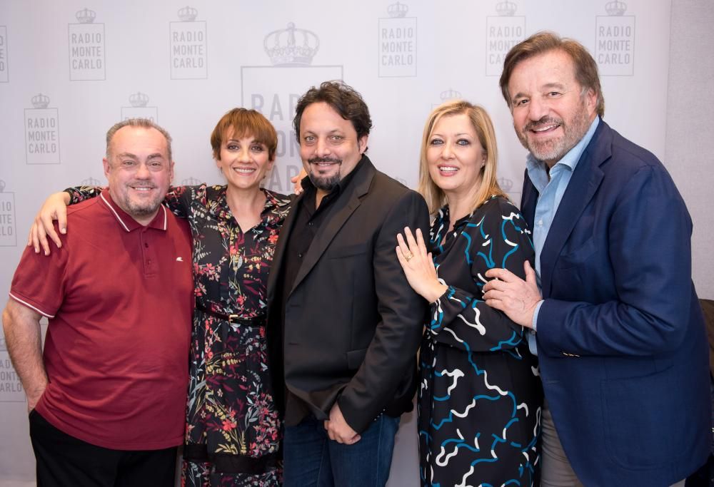 Christian De Sica, Lucia Ocone ed Enrico Brignano  ospiti di RMC:  le foto