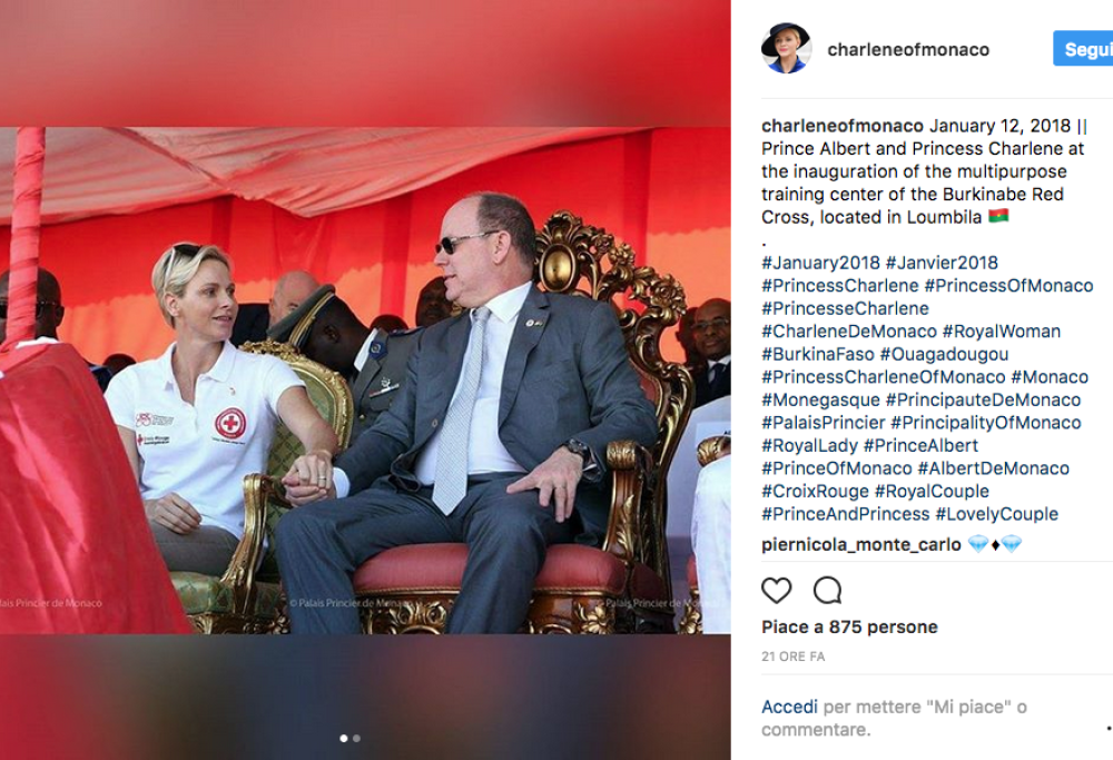 Charlene  e il Principe Alberto: insieme in Burkina Faso