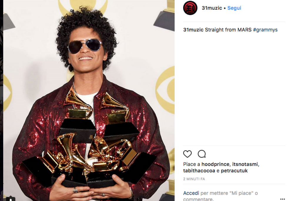 Grammy Awards: Bruno Mars ne vince 6, Kendrick Lamar 5. Guarda le foto più belle!