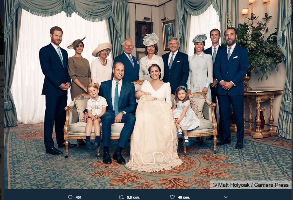 Il battesimo del Principino Louis: le foto più belle