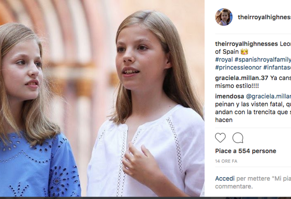 Leonor  e Sofia di Spagna: le foto delle vacanze a Maiorca