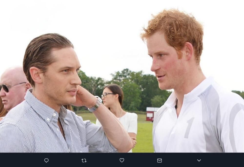 Il principe Harry e l’attore Tom Hardy sono ottimi amici