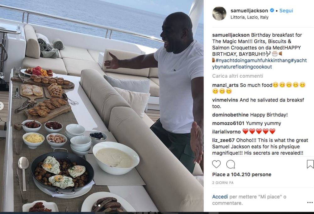 Anche Samuel L. Jackson in vacanza in Italia: le foto più belle