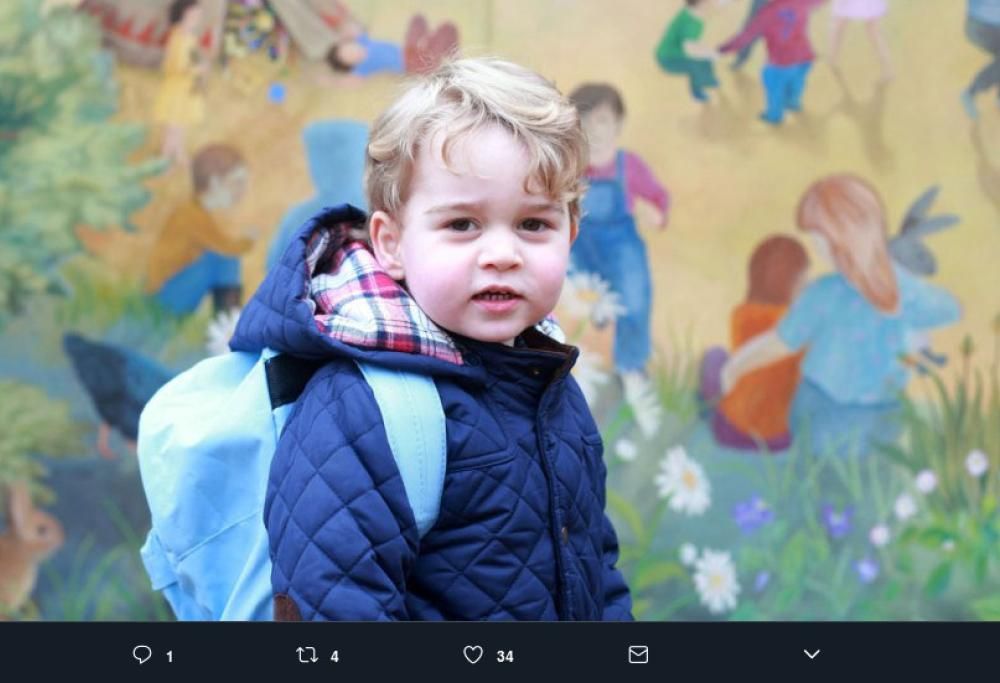 Il principe George pronto per la scuola elementare