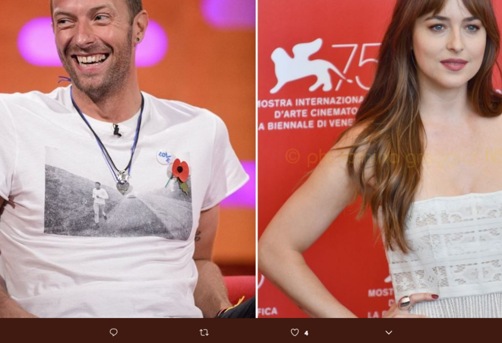 Chris Martin e Dakota Johnson: un tatuaggio per dichiarare il loro amore?