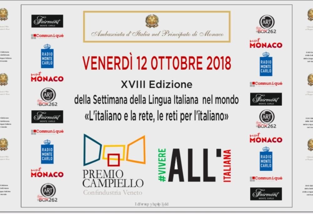 XVIII Settimana della Lingua Italiana nel Mondo a Monte Carlo