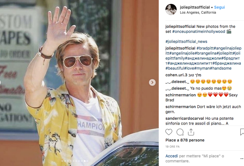 Brad Pitt: le foto più sexy dal set del nuovo film